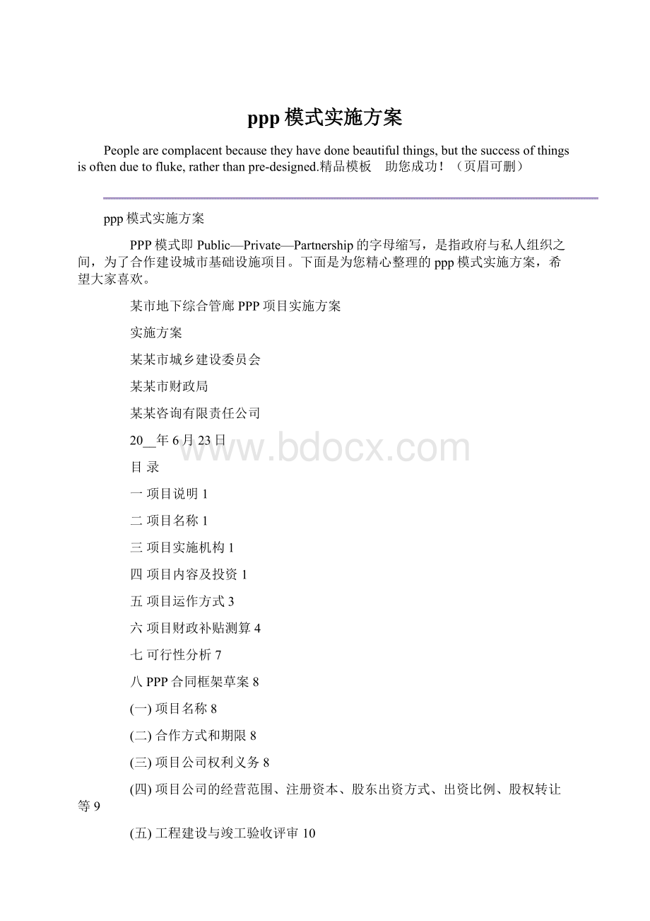 ppp模式实施方案.docx_第1页