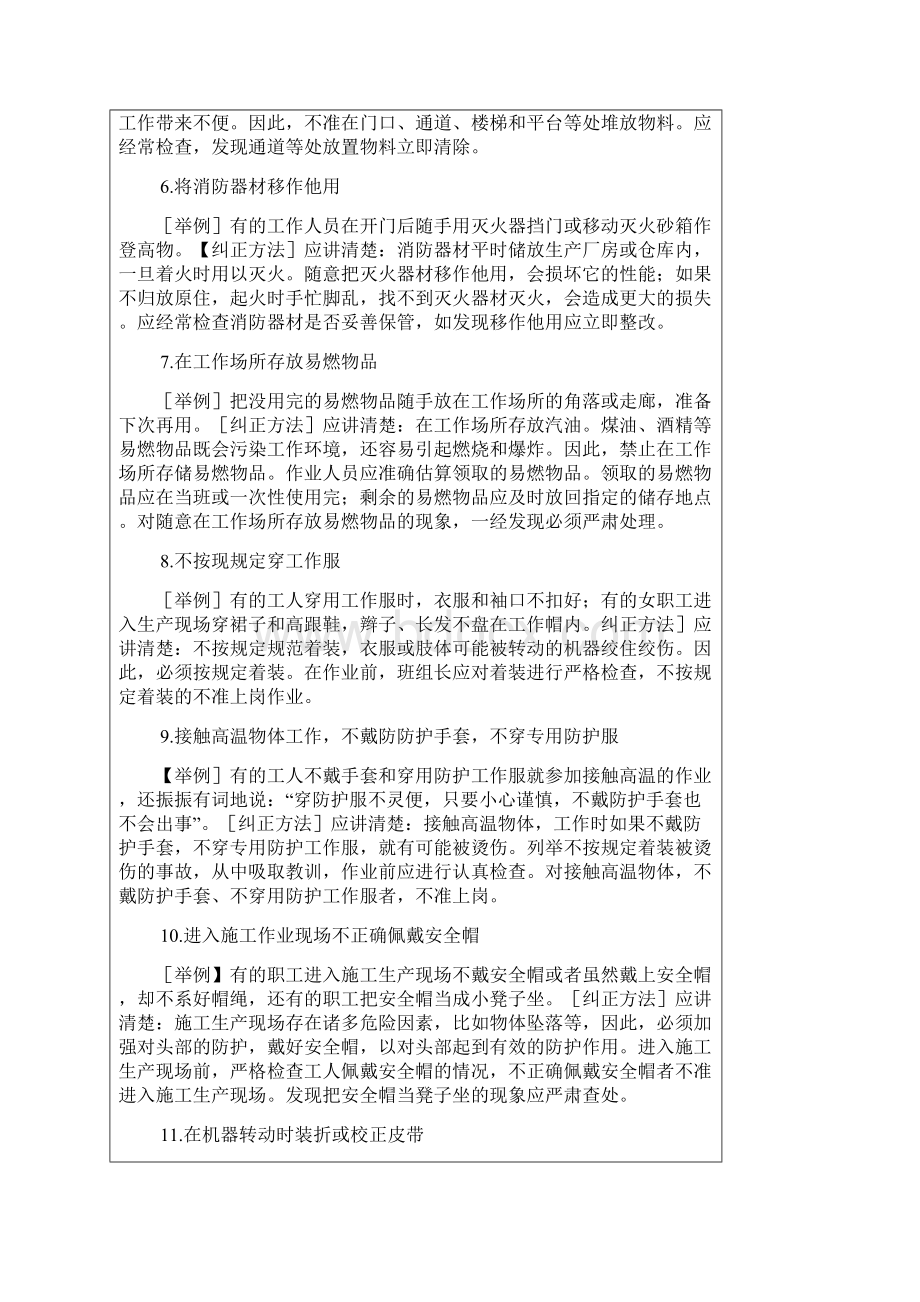 206例习惯性违章的表现及纠正1Word下载.docx_第2页