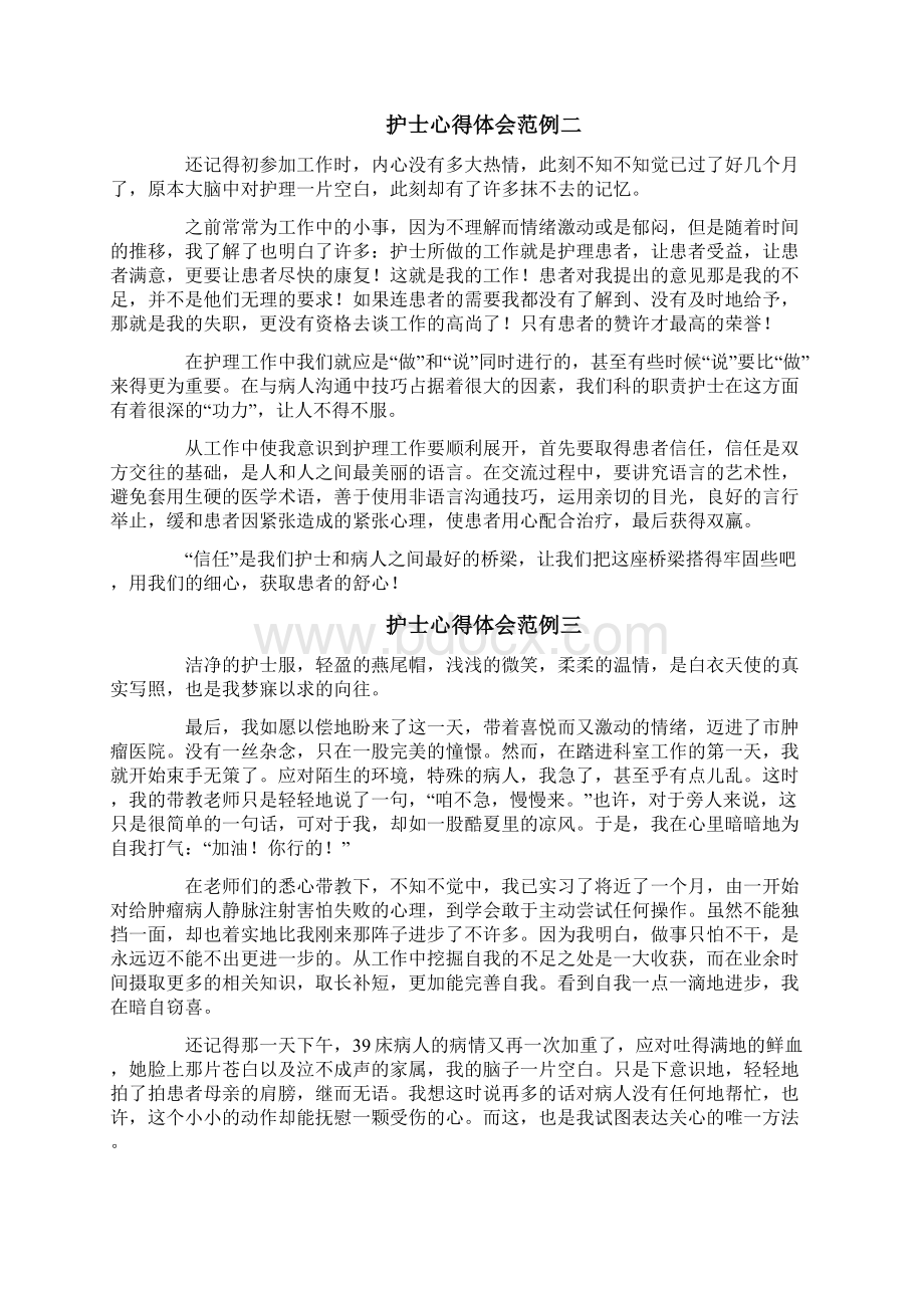 护士心得体会范例.docx_第2页