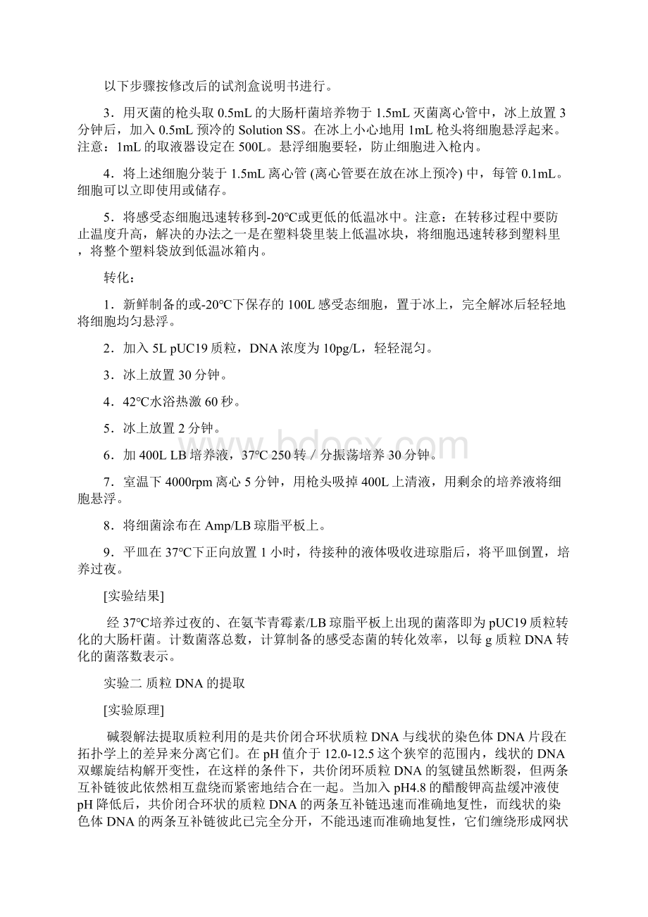 上海交通大学分子生物学技术综合实验讲义.docx_第3页