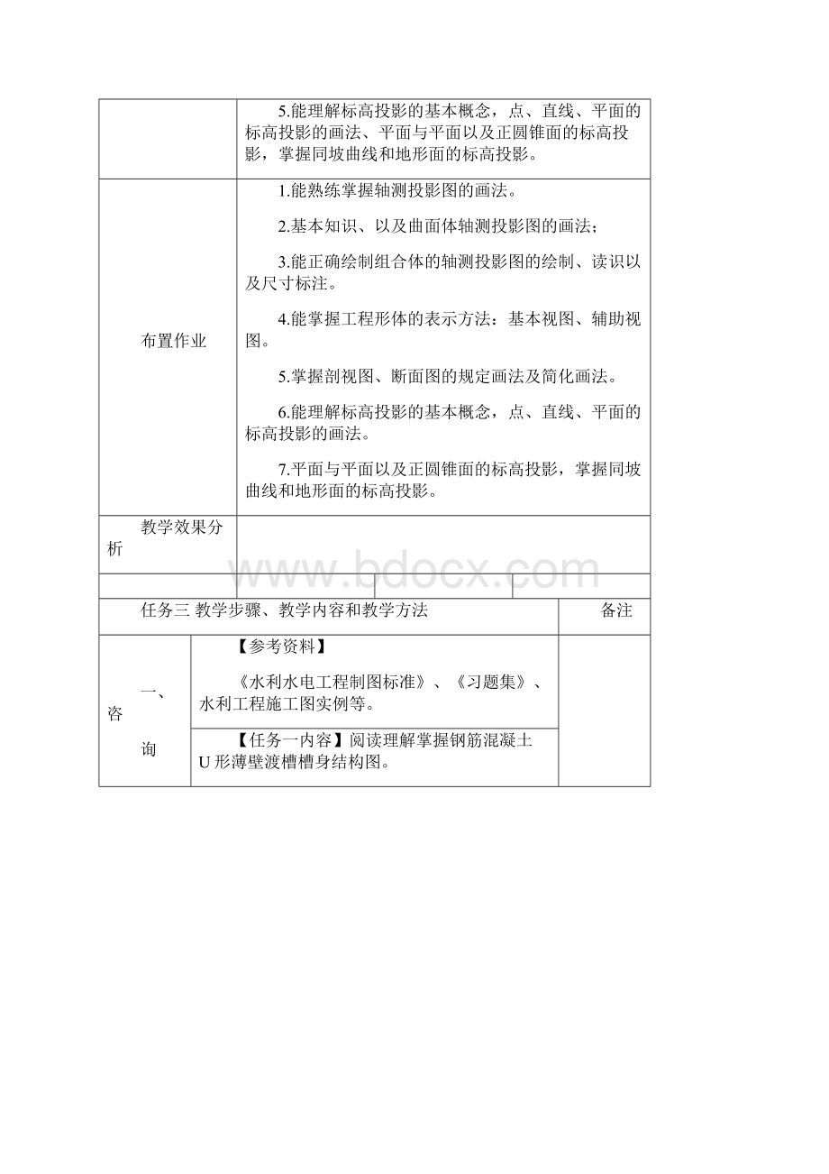 水利工程制图电子教案情境三任务三工程形体的表达Word文件下载.docx_第3页