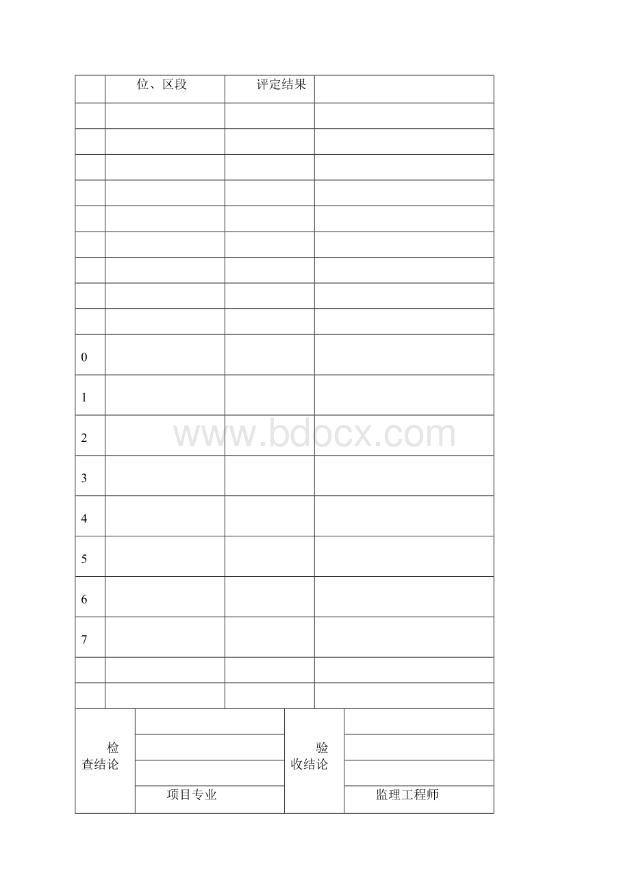 防水工程施工质量验收标准表格Word文档格式.docx_第2页