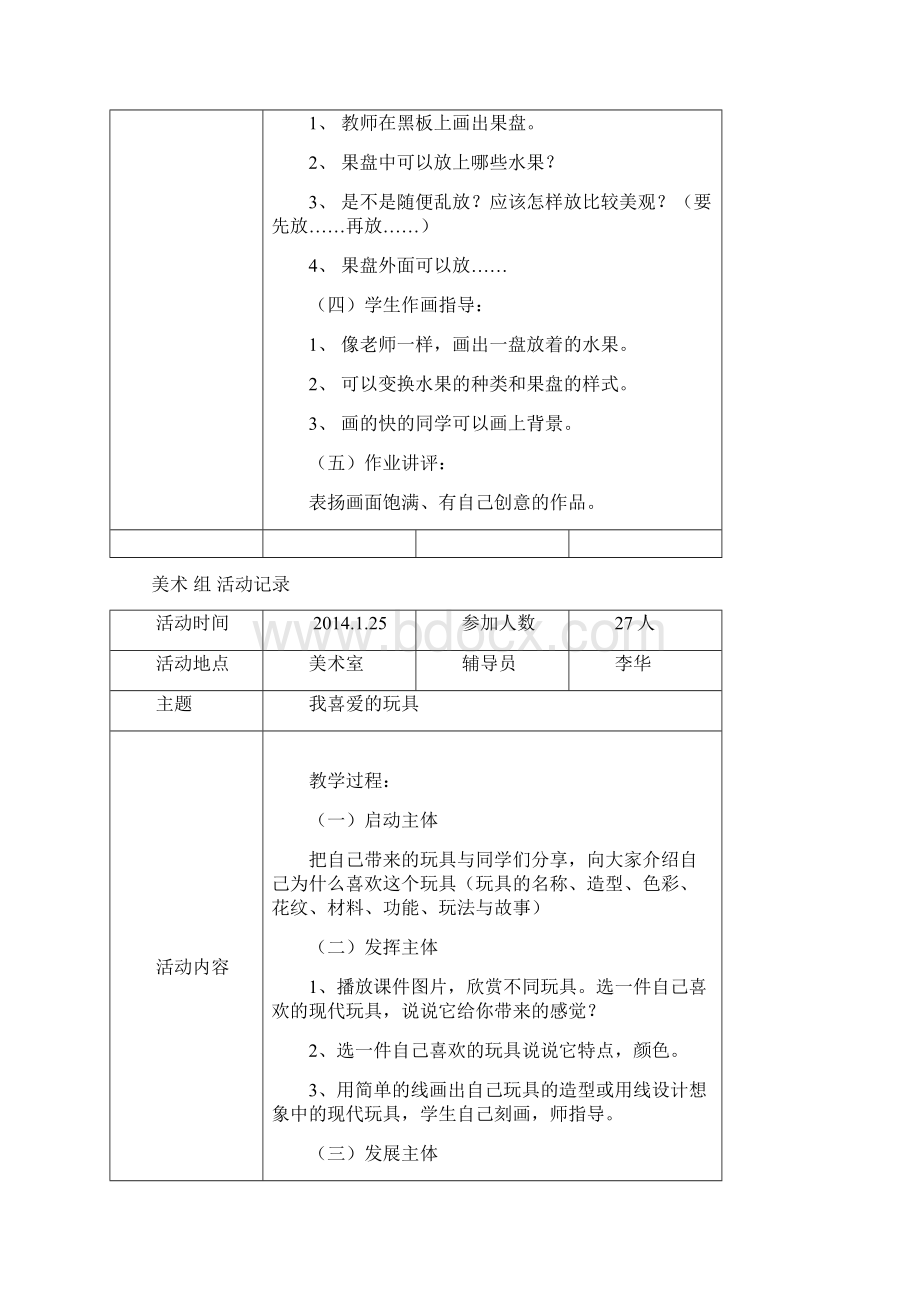 美术少年宫活动记录表.docx_第3页