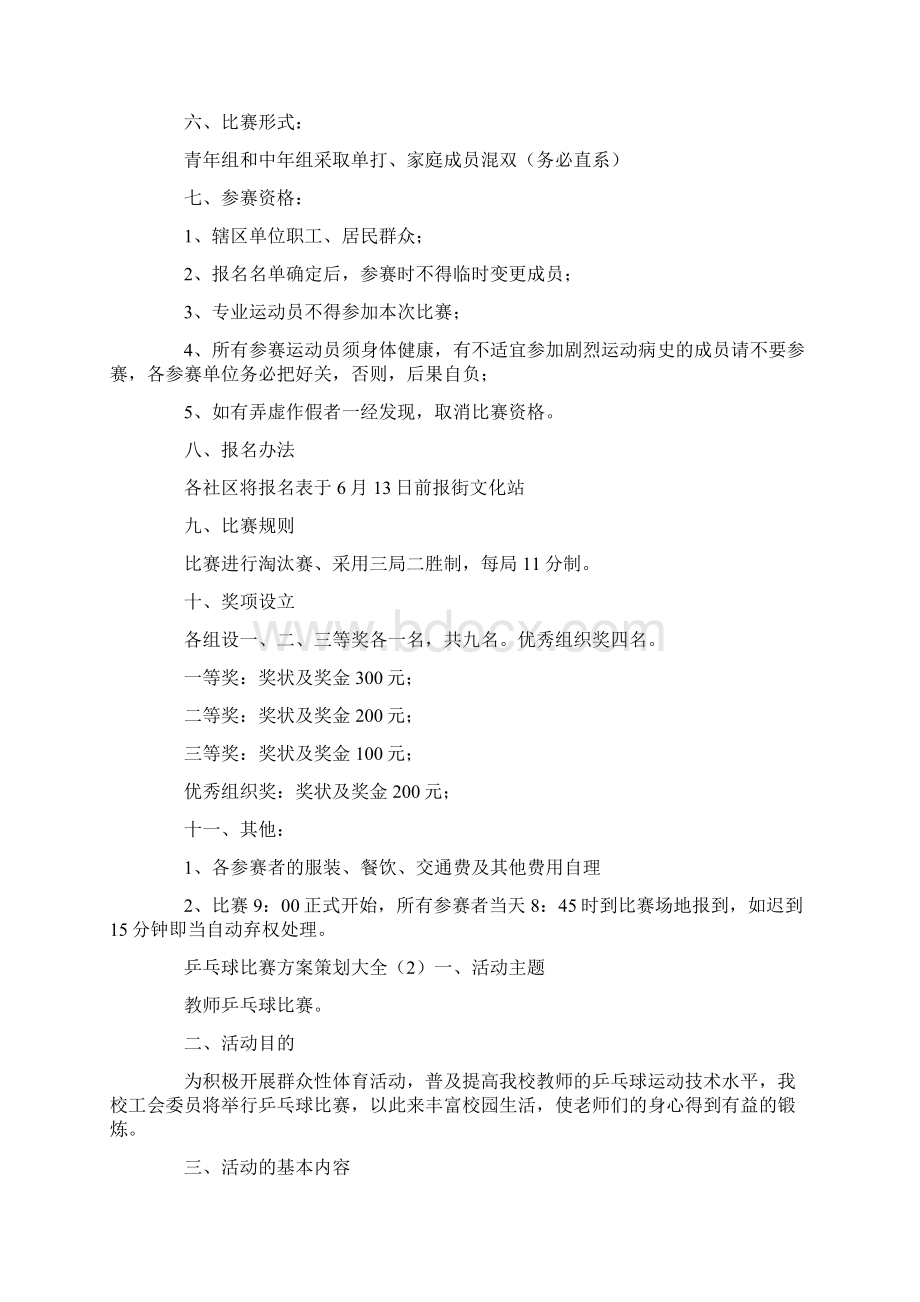 乒乓球比赛方案策划大全.docx_第2页