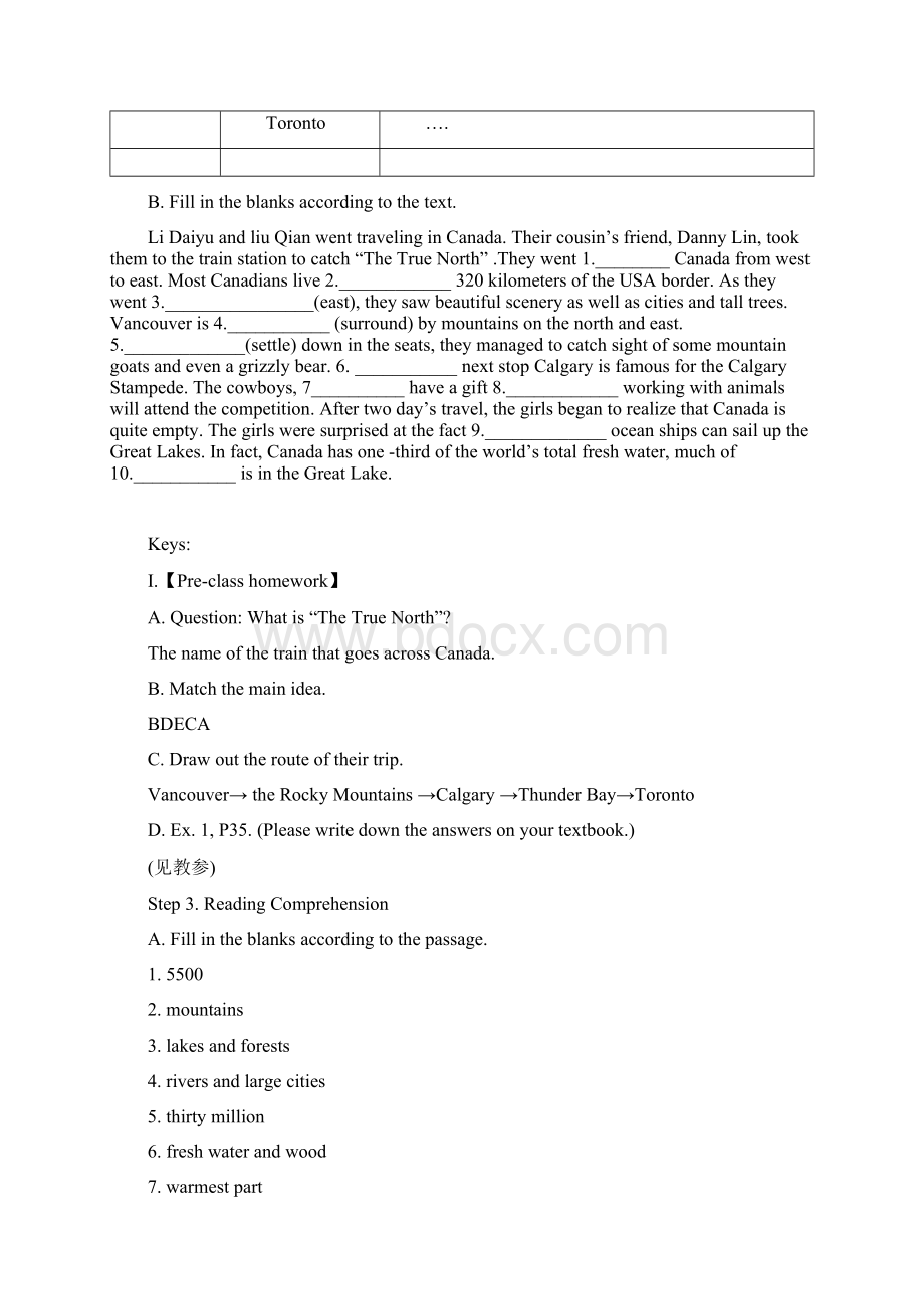学案人教版高一英语必修3第五单元Book 3 Unit 5 学案含答案.docx_第3页