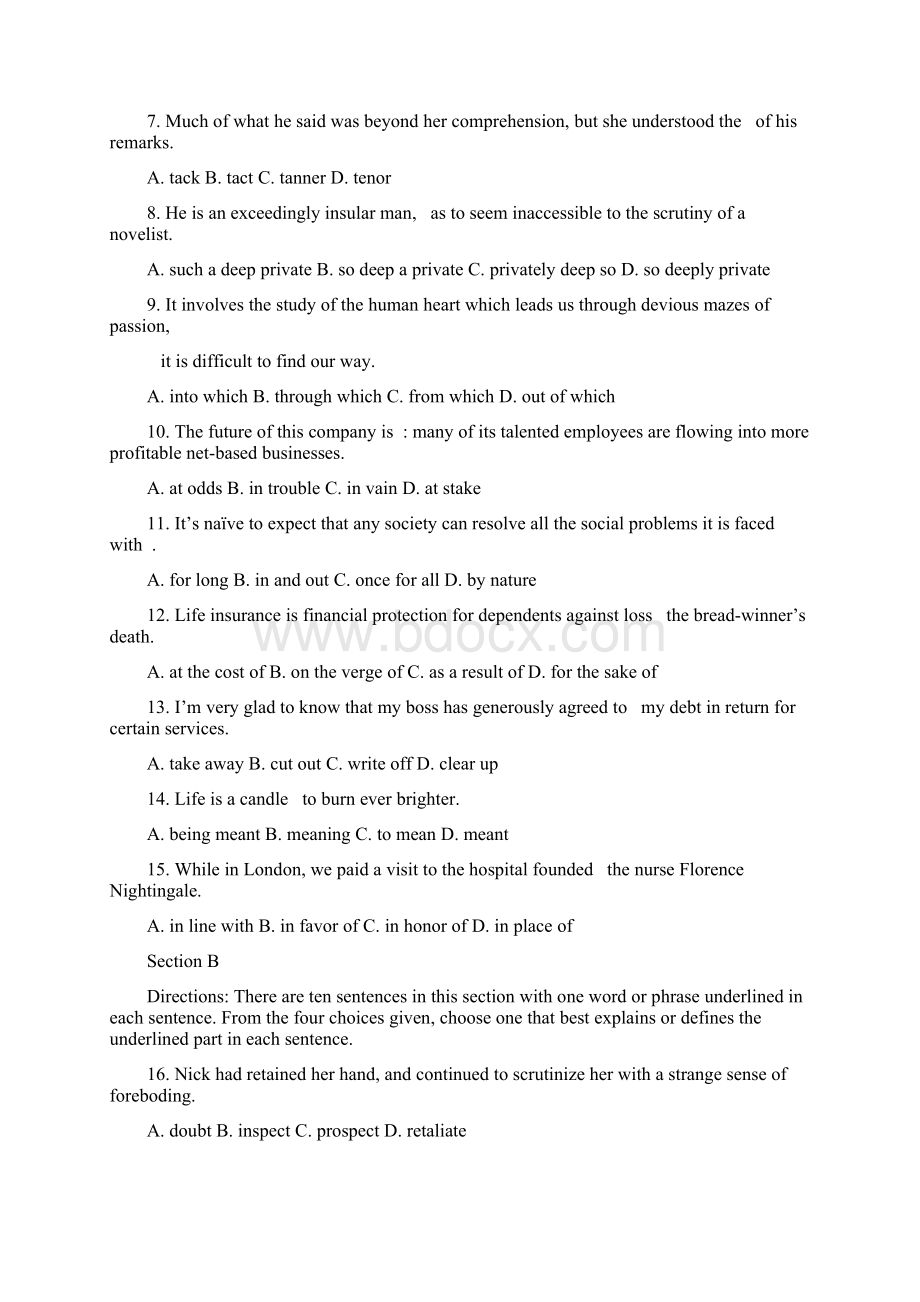 北京科技大学研究生考试真题618基础英语.docx_第2页