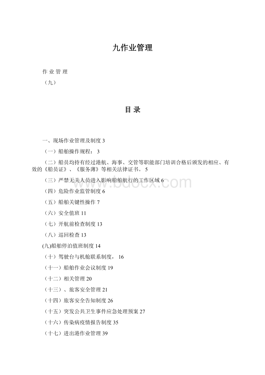 九作业管理文档格式.docx