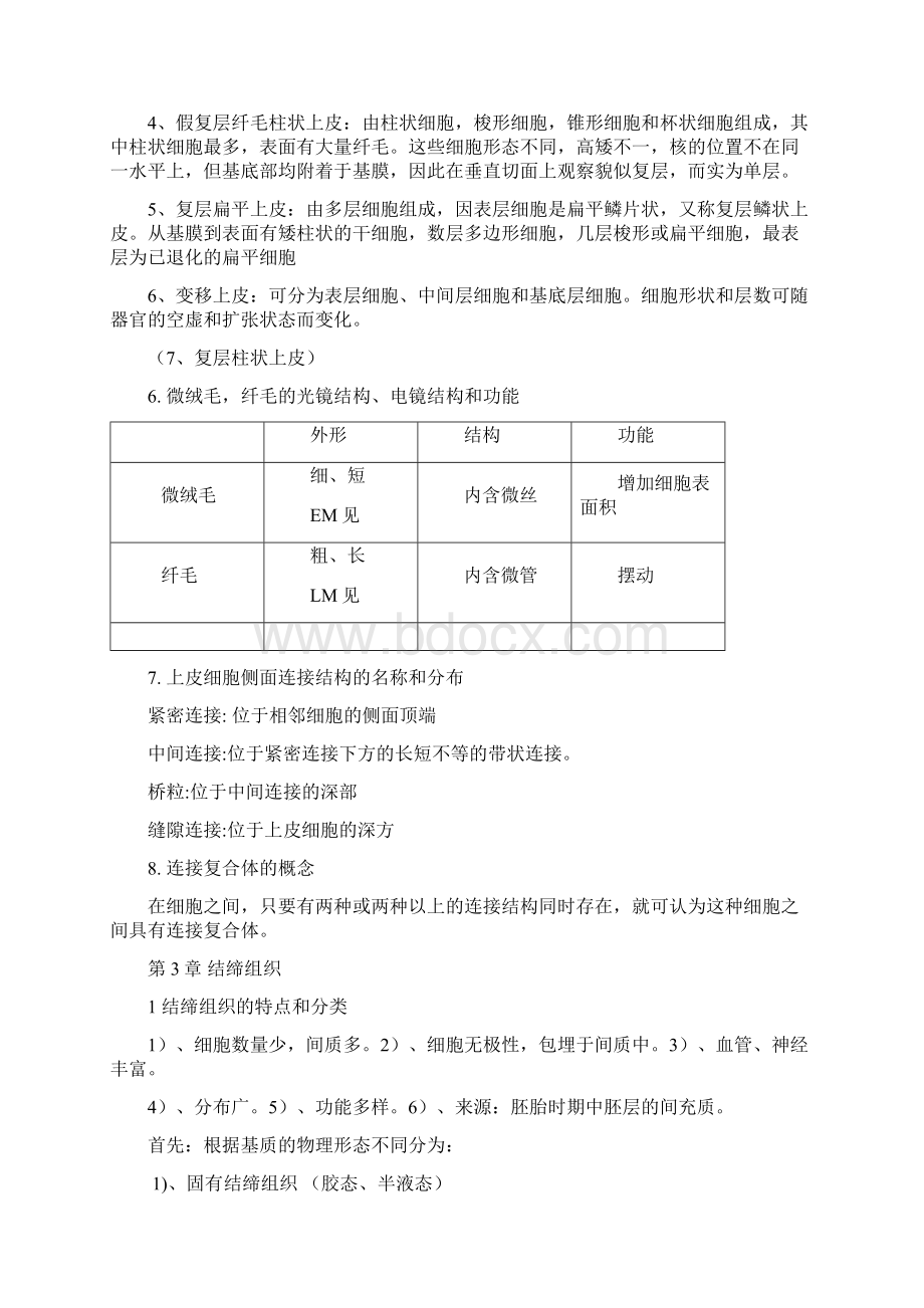 组织学与胚胎学重点知识总结Word格式.docx_第3页