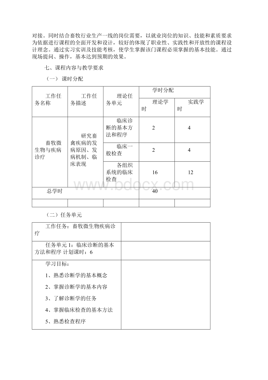 17畜牧兽医专业《兽医临床诊疗技术》课程标准.docx_第3页