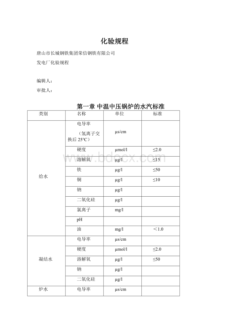 化验规程.docx_第1页