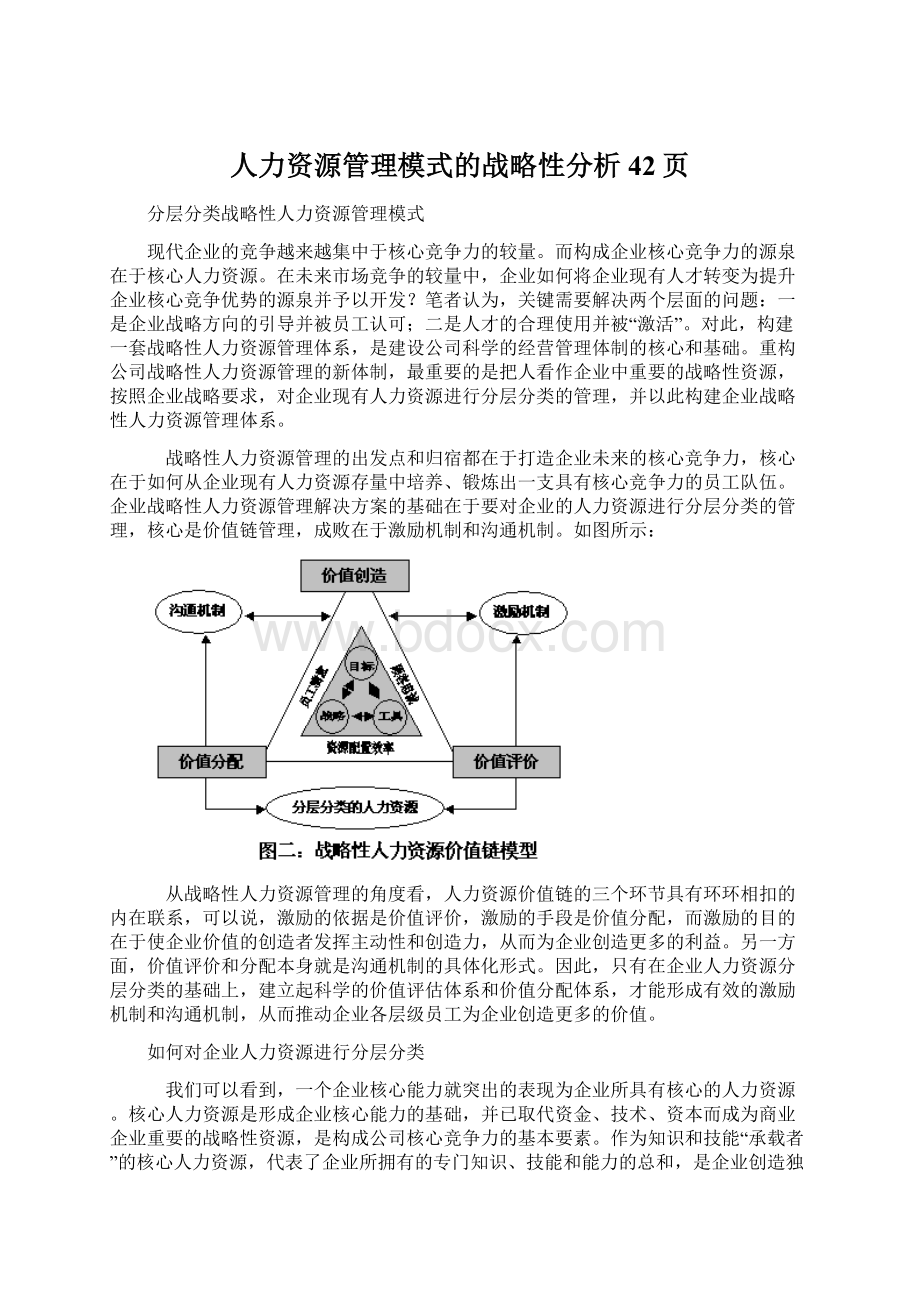 人力资源管理模式的战略性分析42页文档格式.docx_第1页