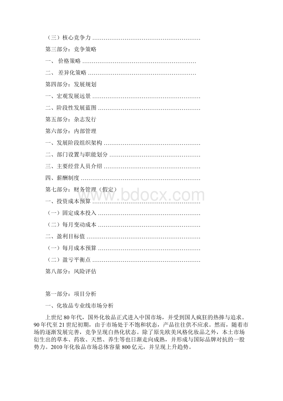 项目计划书媒体杂志项目项目书模板Word格式文档下载.docx_第2页