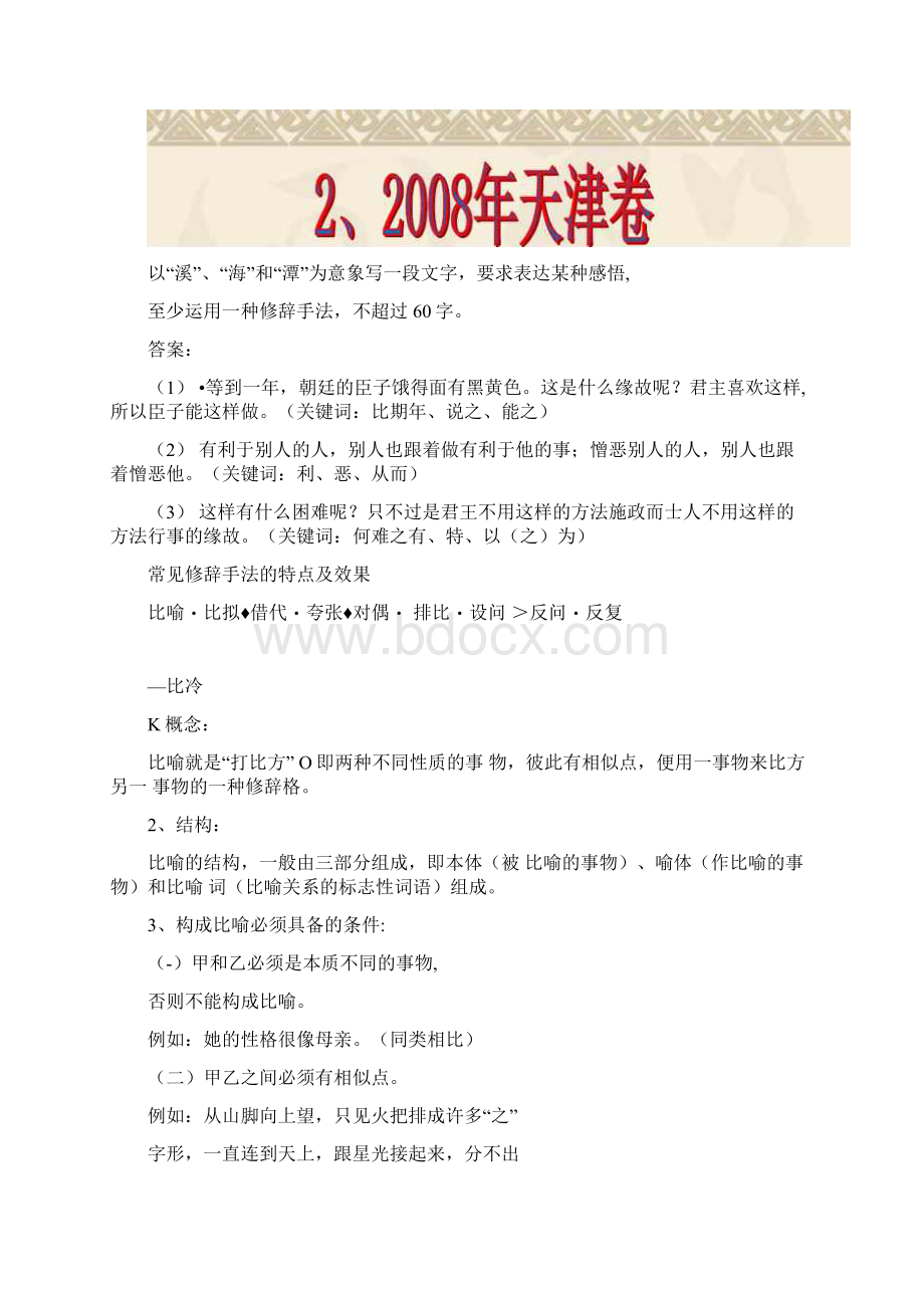 语文高考复习精品课件系列正确使用常见的修辞07.docx_第2页