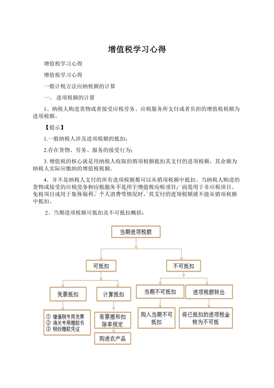 增值税学习心得.docx