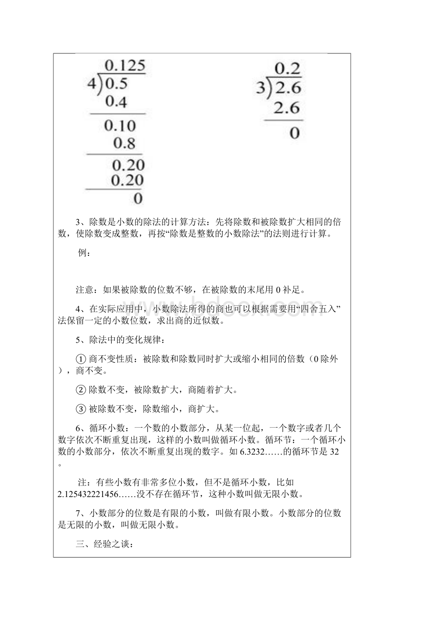 小数除法知识点归纳及经典练习.docx_第2页