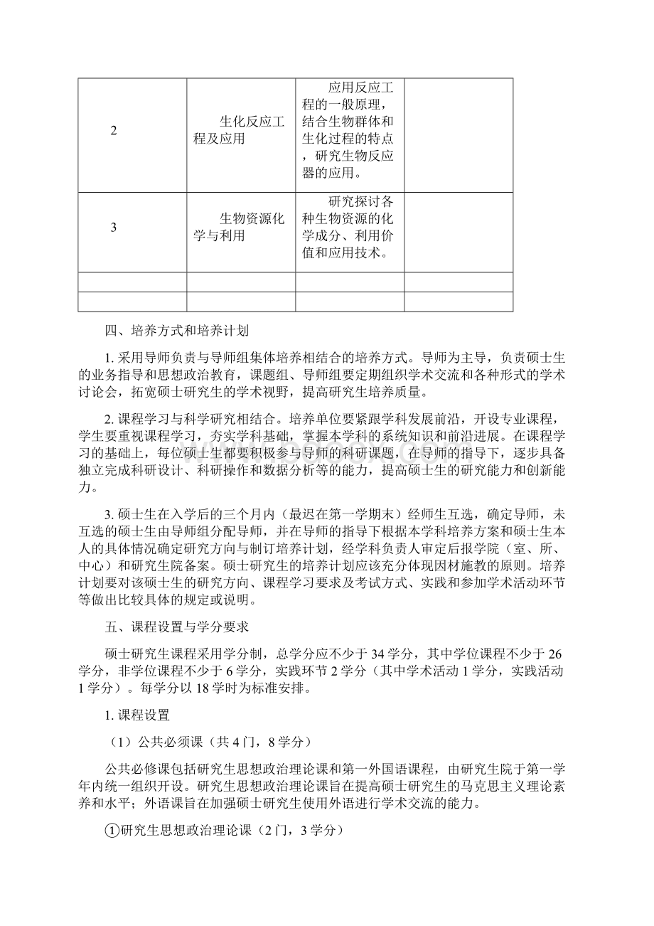 生物化工专业学术型硕士研究生培养方案.docx_第2页