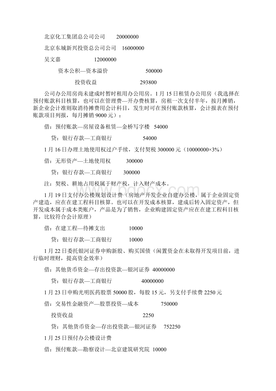 房地产会计模拟实验教程Word格式文档下载.docx_第2页