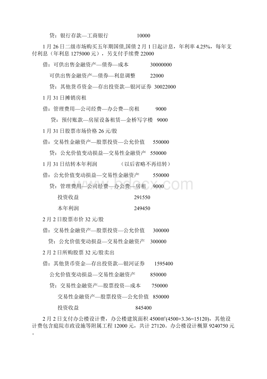 房地产会计模拟实验教程Word格式文档下载.docx_第3页