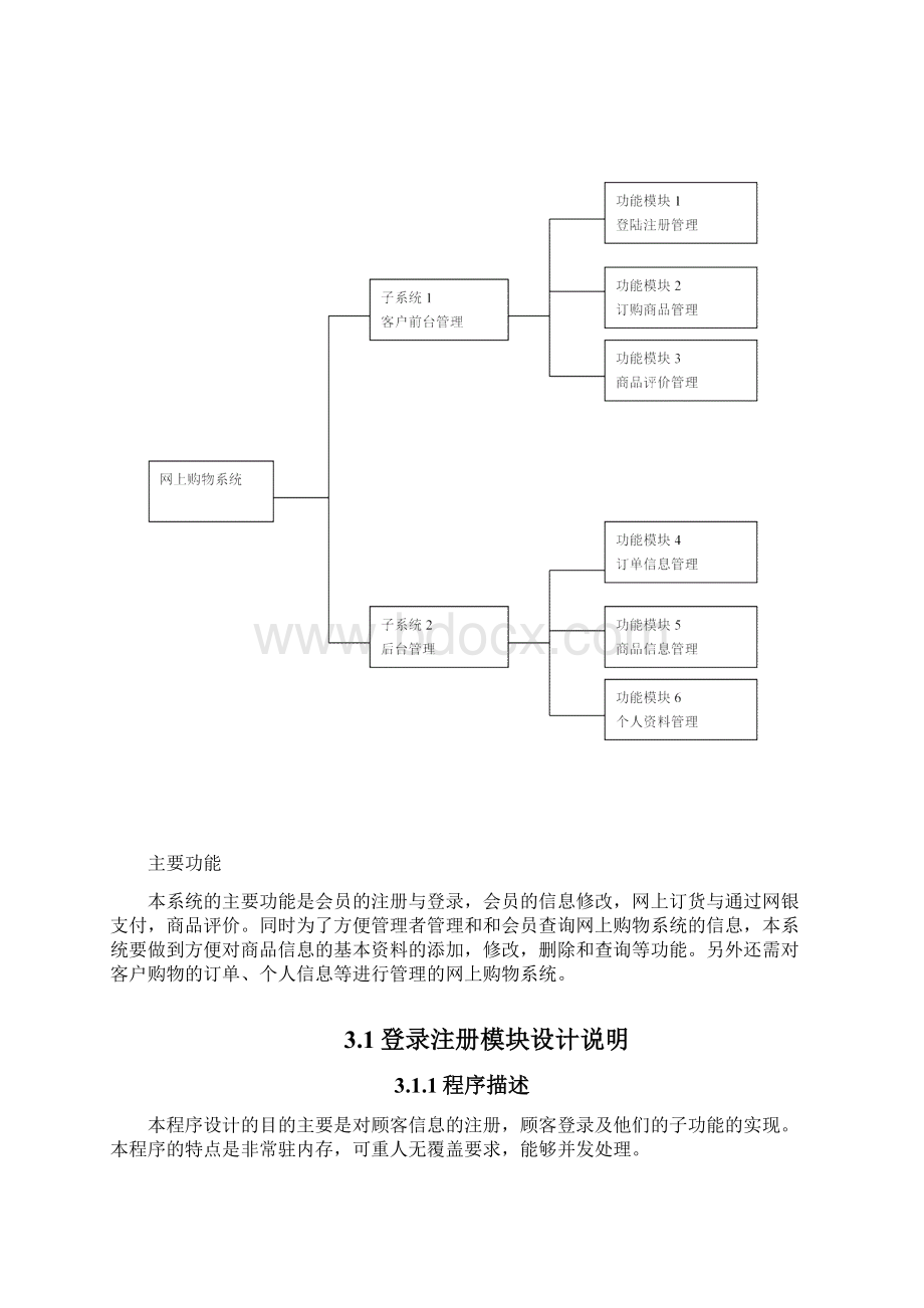 网上购物系统详细设计说明书.docx_第2页