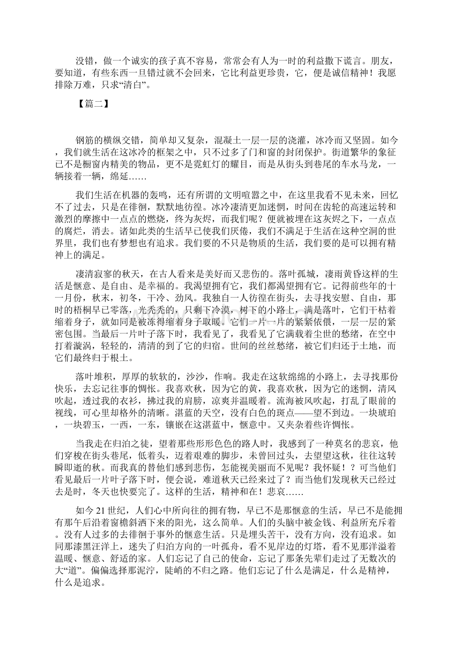 关于精神追求的议论文高中范文.docx_第2页