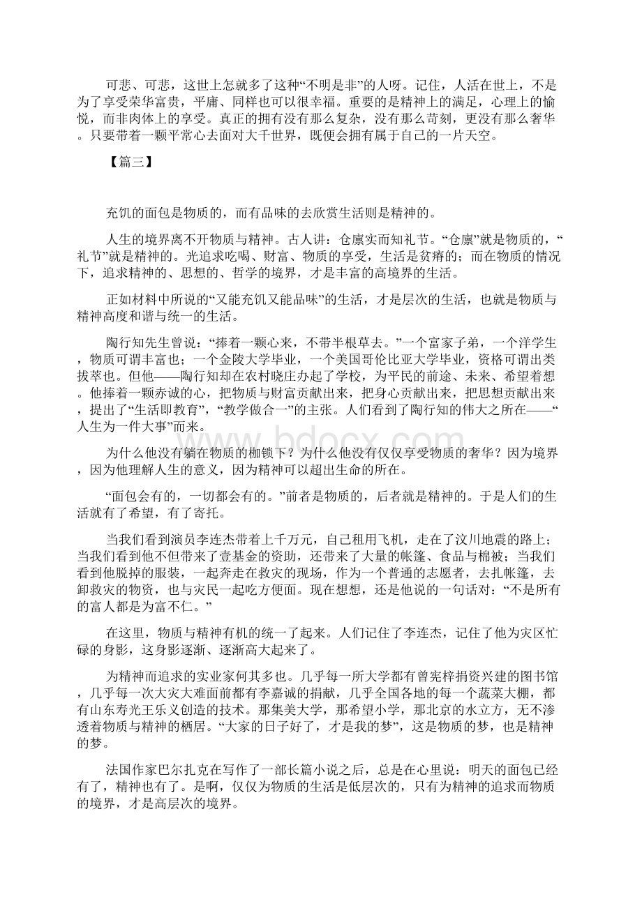 关于精神追求的议论文高中范文.docx_第3页