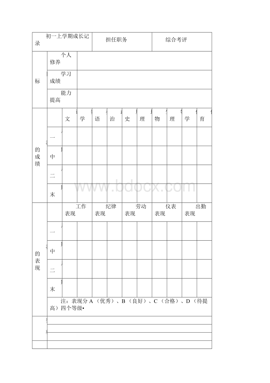 完整版学生成长档案Word文档格式.docx_第2页