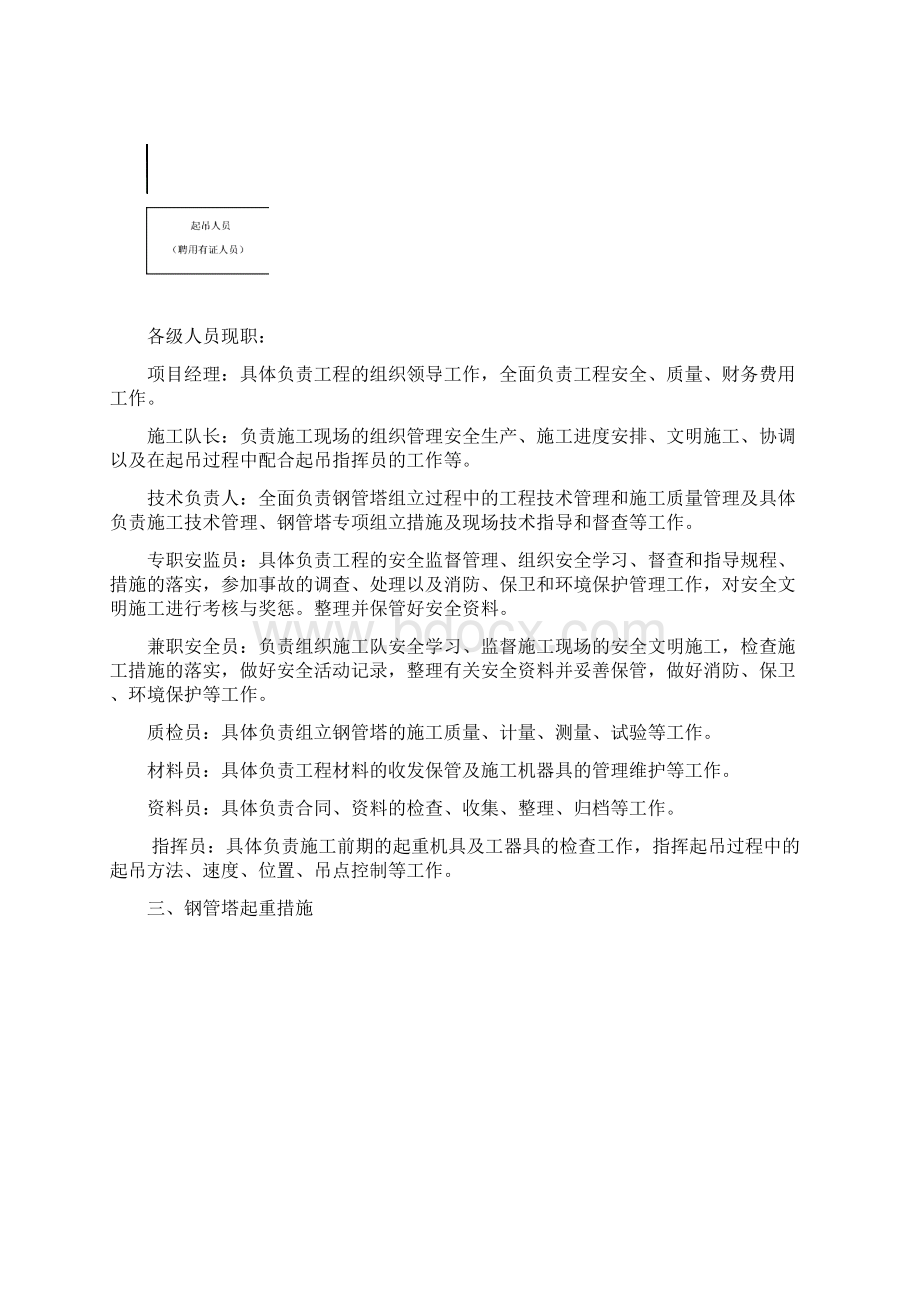 钢管塔吊装组立施工设计方案和措施.docx_第3页