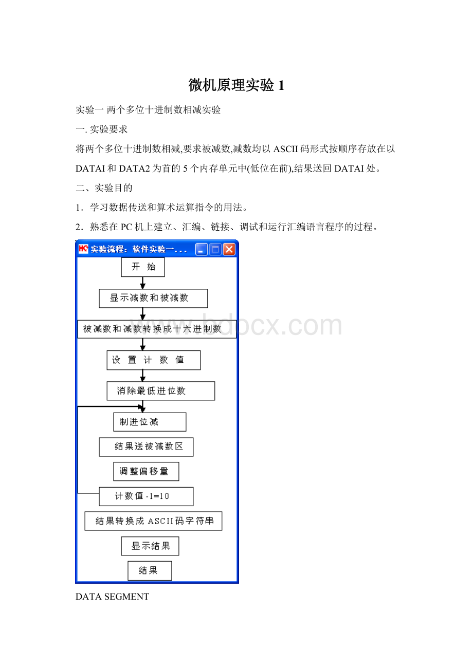 微机原理实验1.docx_第1页