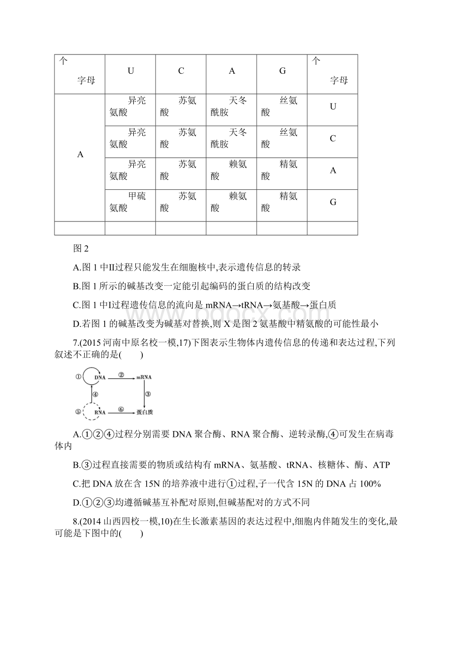 版课标版生物一轮闯关检测题组第4单元遗传的细胞基础与分子基础含答案.docx_第3页