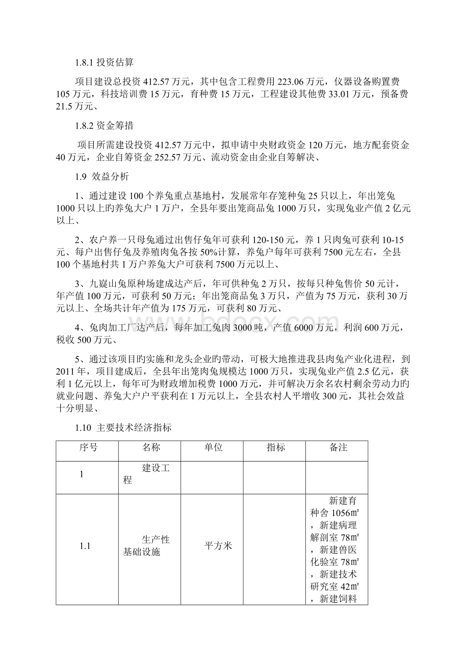 申报稿山兔养殖产业开发经营项目可行性研究报告Word下载.docx_第2页