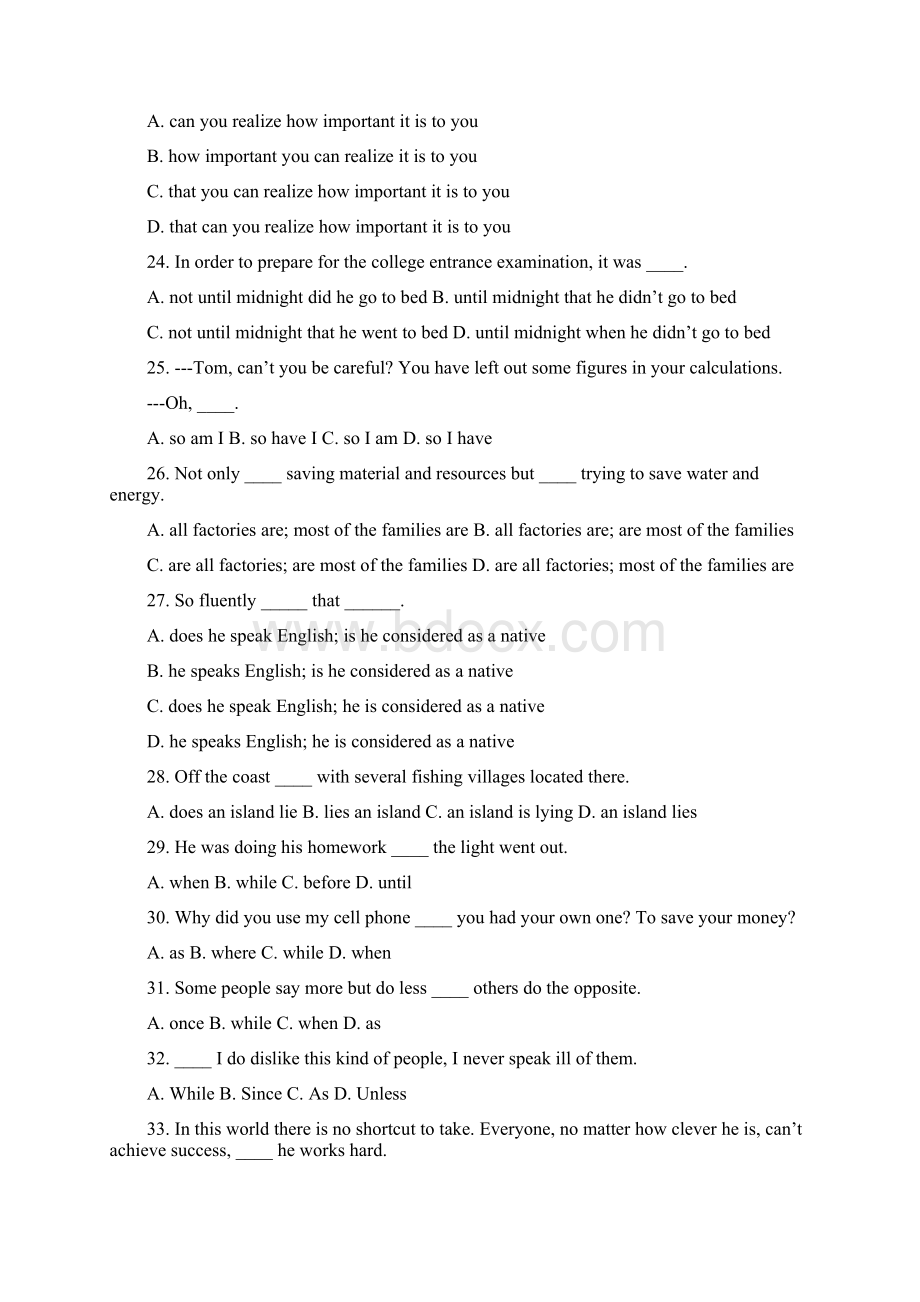 英语单项选择180题附答案.docx_第3页