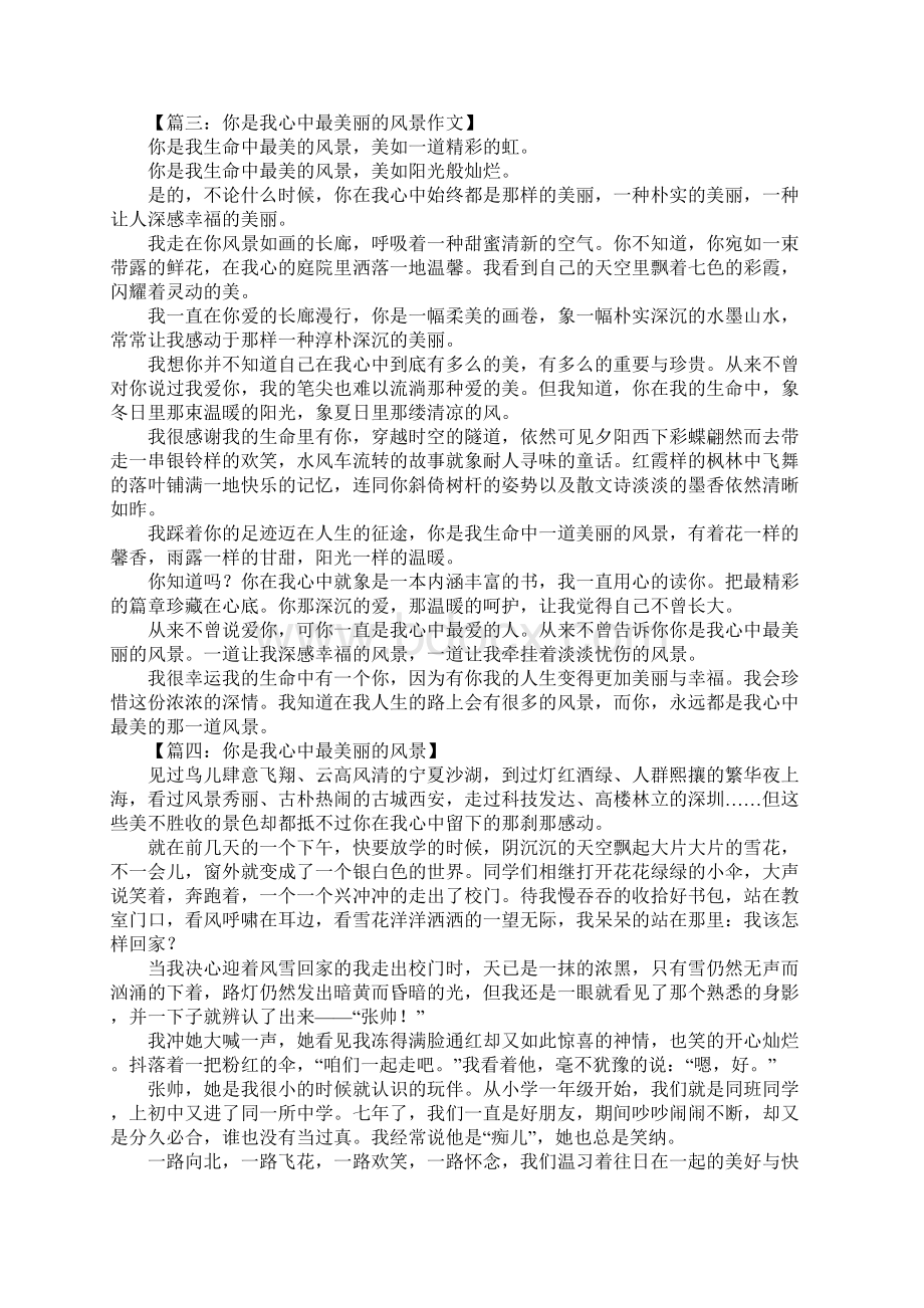 你是我心中最美丽的风景作文600字.docx_第2页