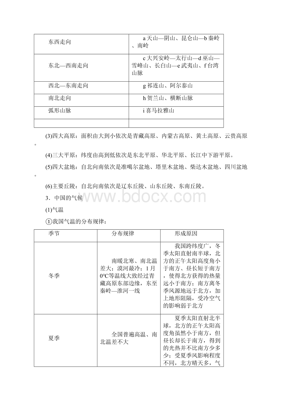 高考地理一轮复习第1章中国地理第1节中国地理概况学案中图版0Word格式文档下载.docx_第3页