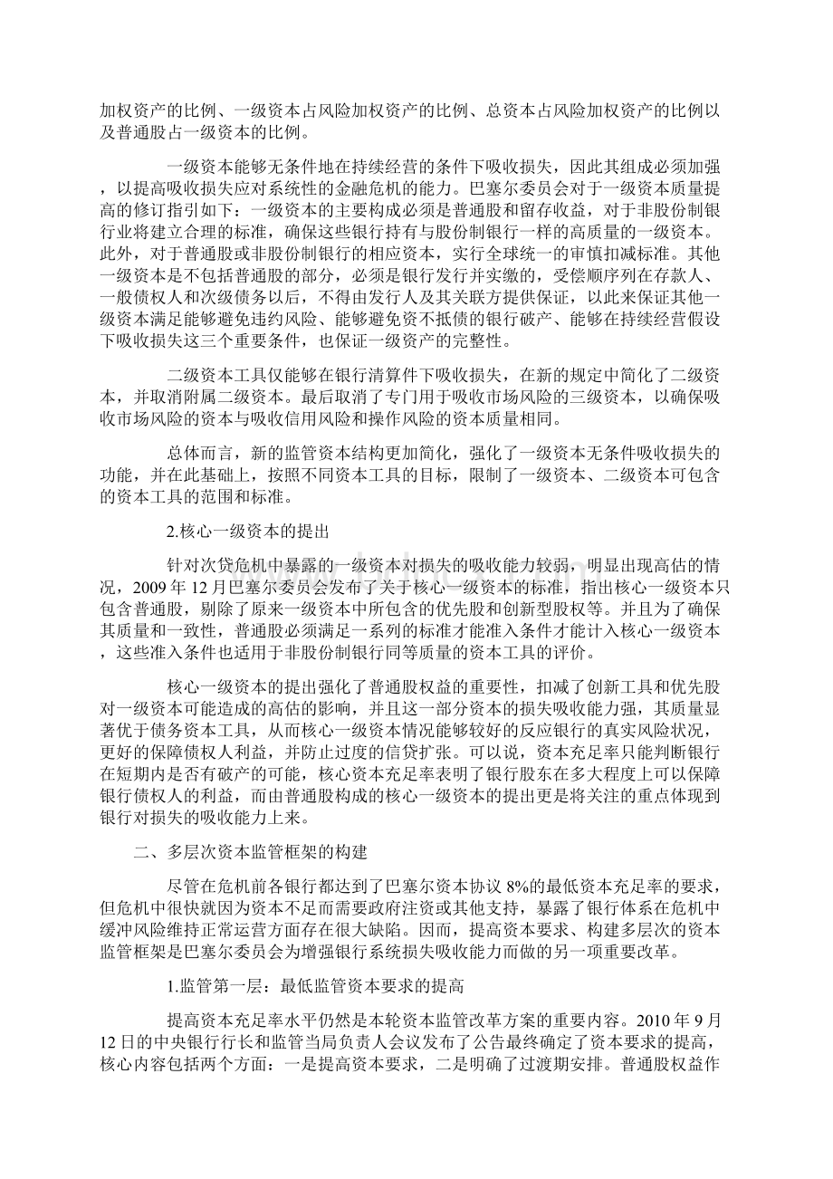 巴塞尔三下的资本监管进程及其影响Word文档格式.docx_第2页