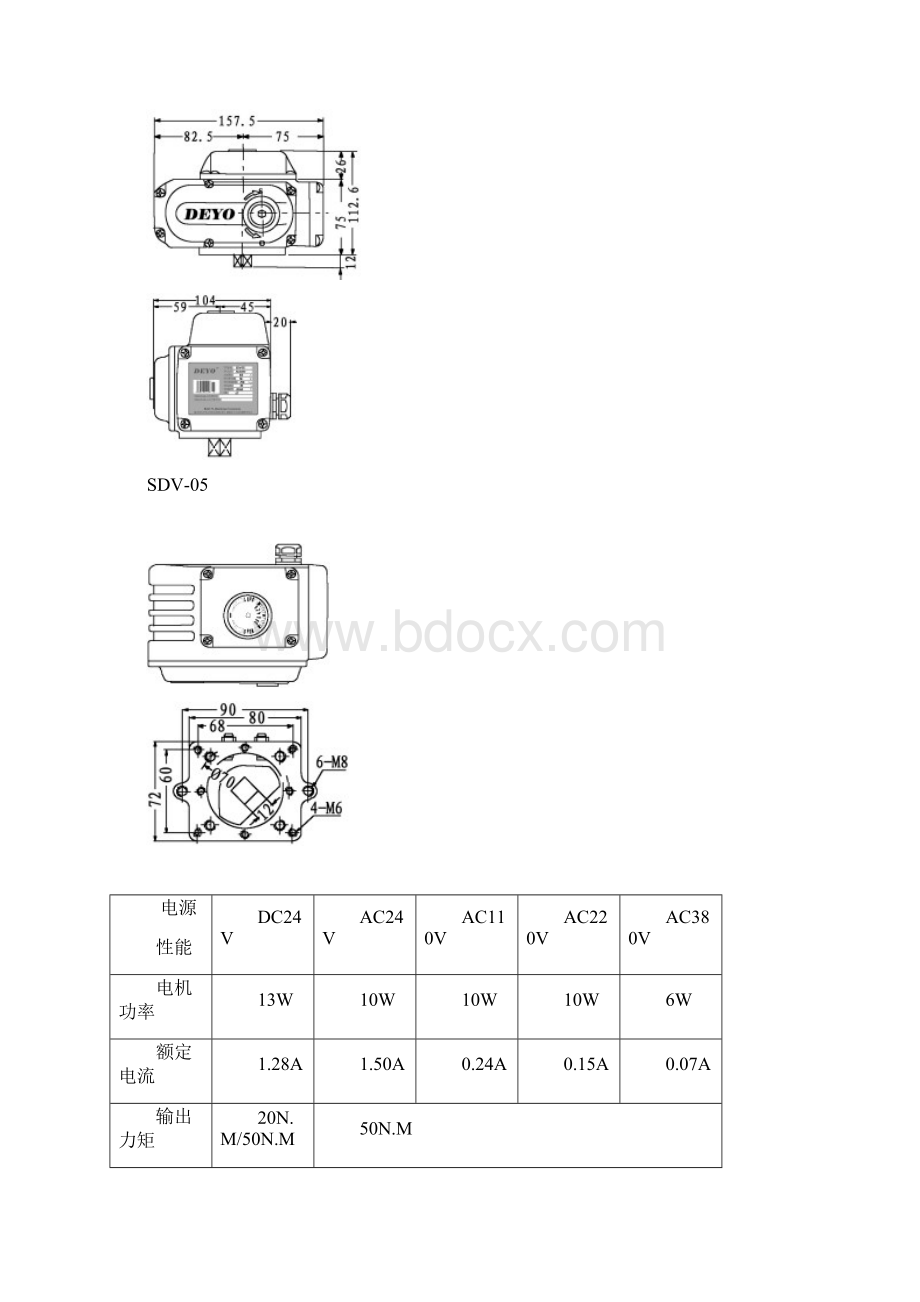 SDV电动执行器说明书Word文件下载.docx_第3页