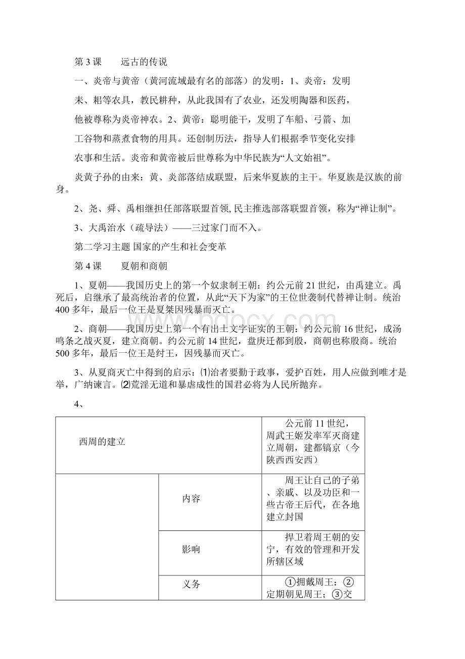 川教版历史七年级上册新版知识点复习.docx_第2页