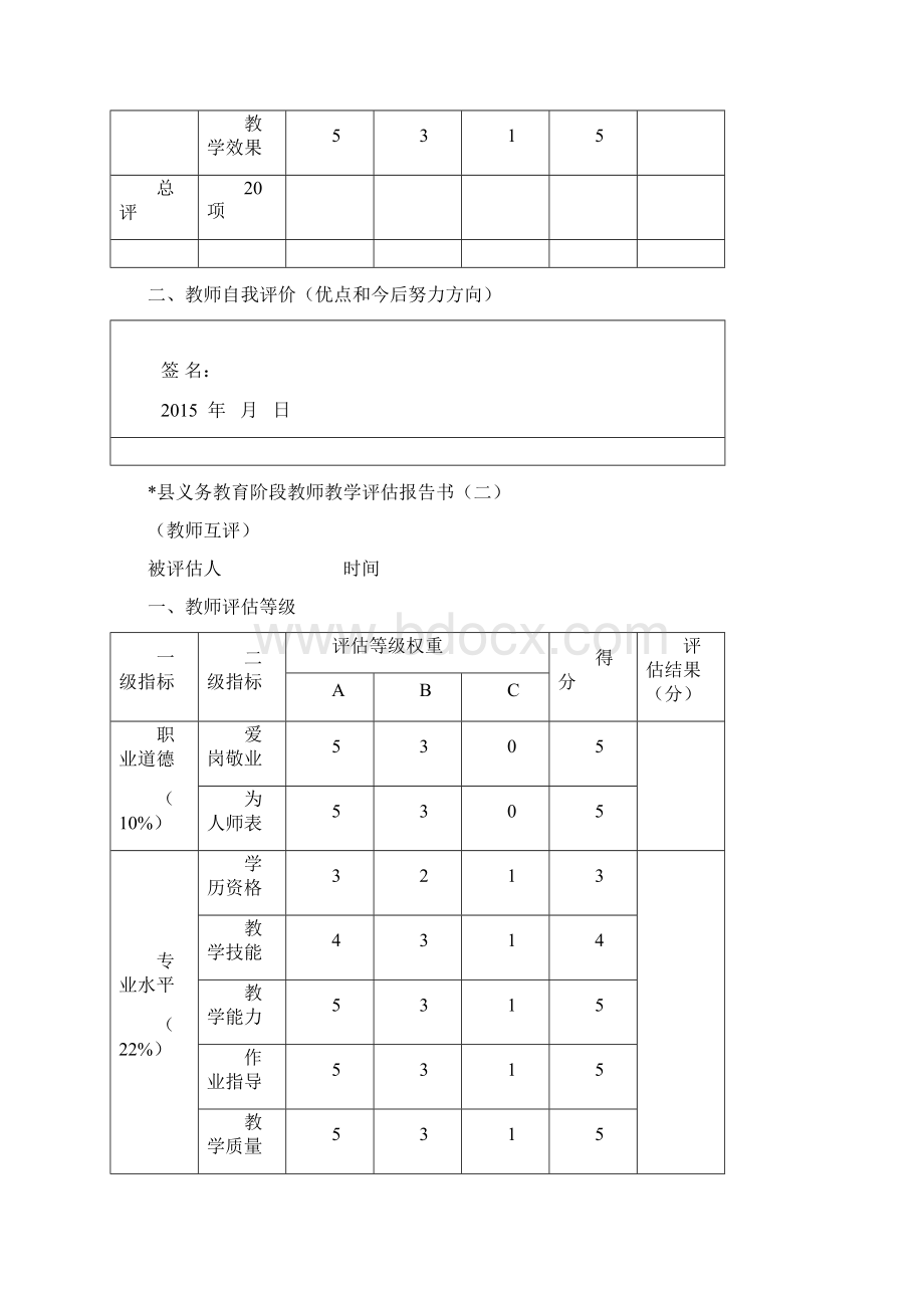 县义务教育阶段教师教学评估报告书.docx_第3页