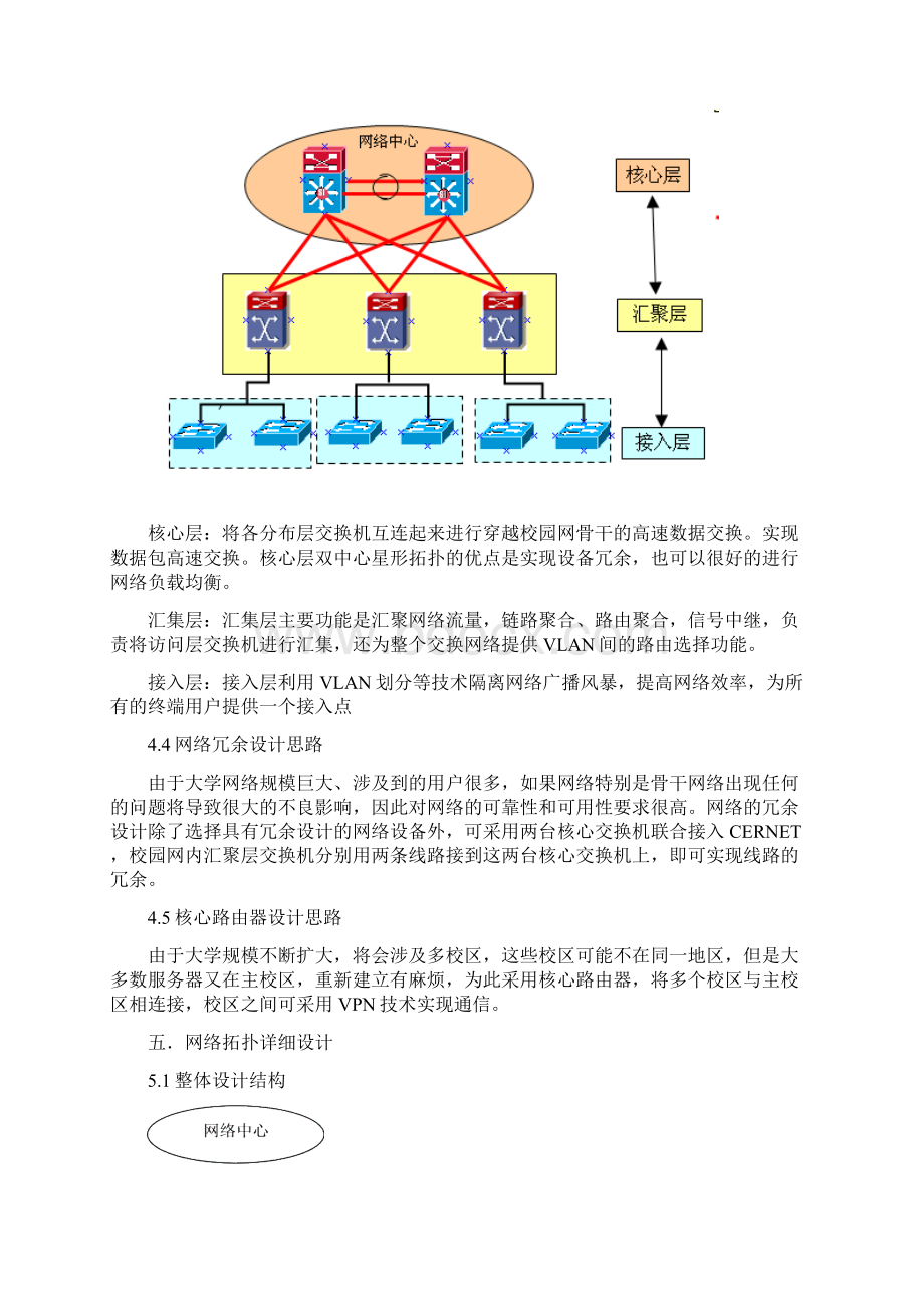 校园网网络拓扑设计课设论文分析报告.docx_第3页