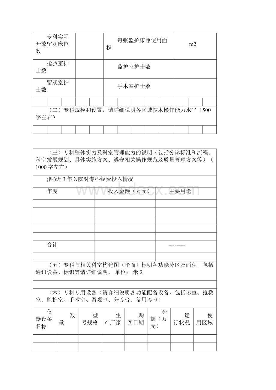 山东省临床重点专科建设项目急诊科申报书试行.docx_第3页