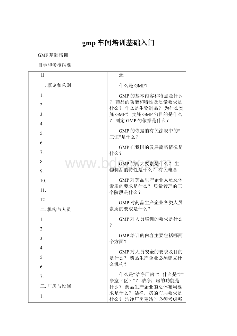 gmp车间培训基础入门.docx_第1页