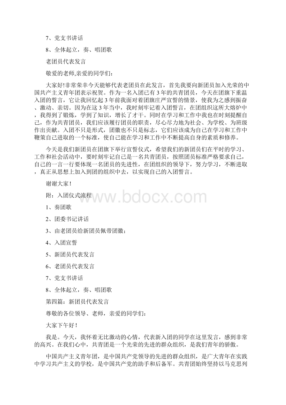 新团员代表发言精选多篇.docx_第3页