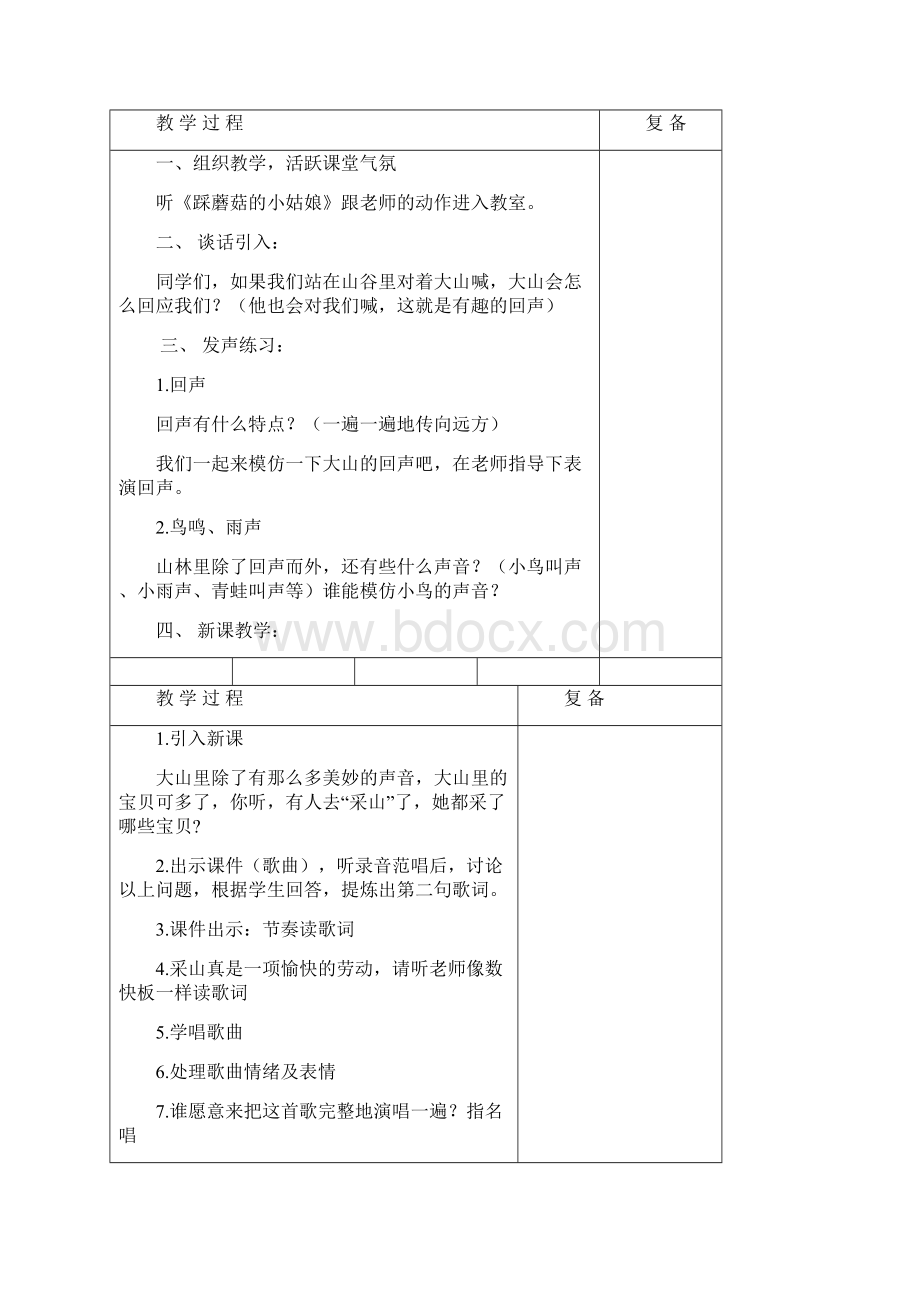 人教版小学三年级下册音乐单元教案.docx_第3页