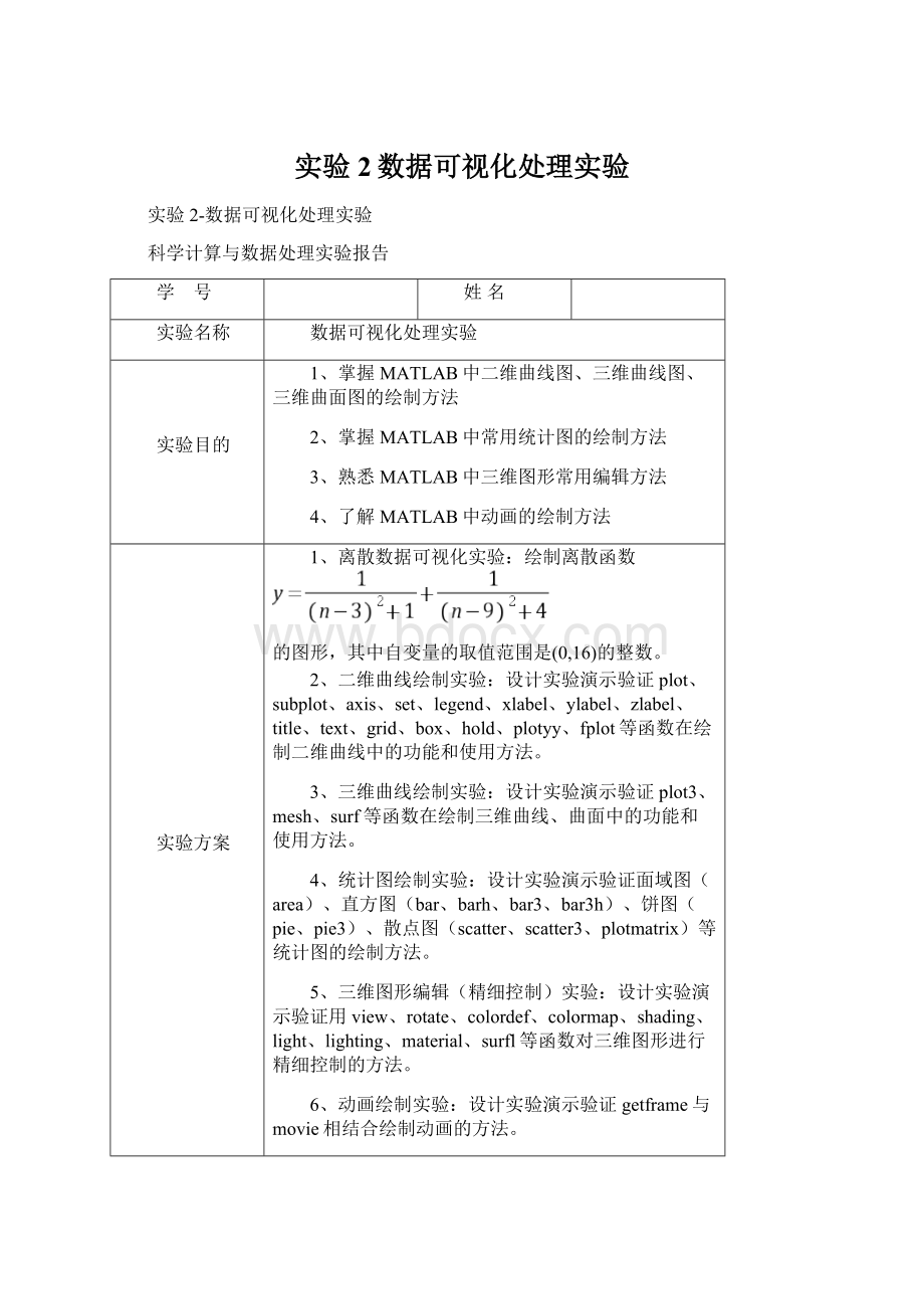 实验2数据可视化处理实验.docx_第1页