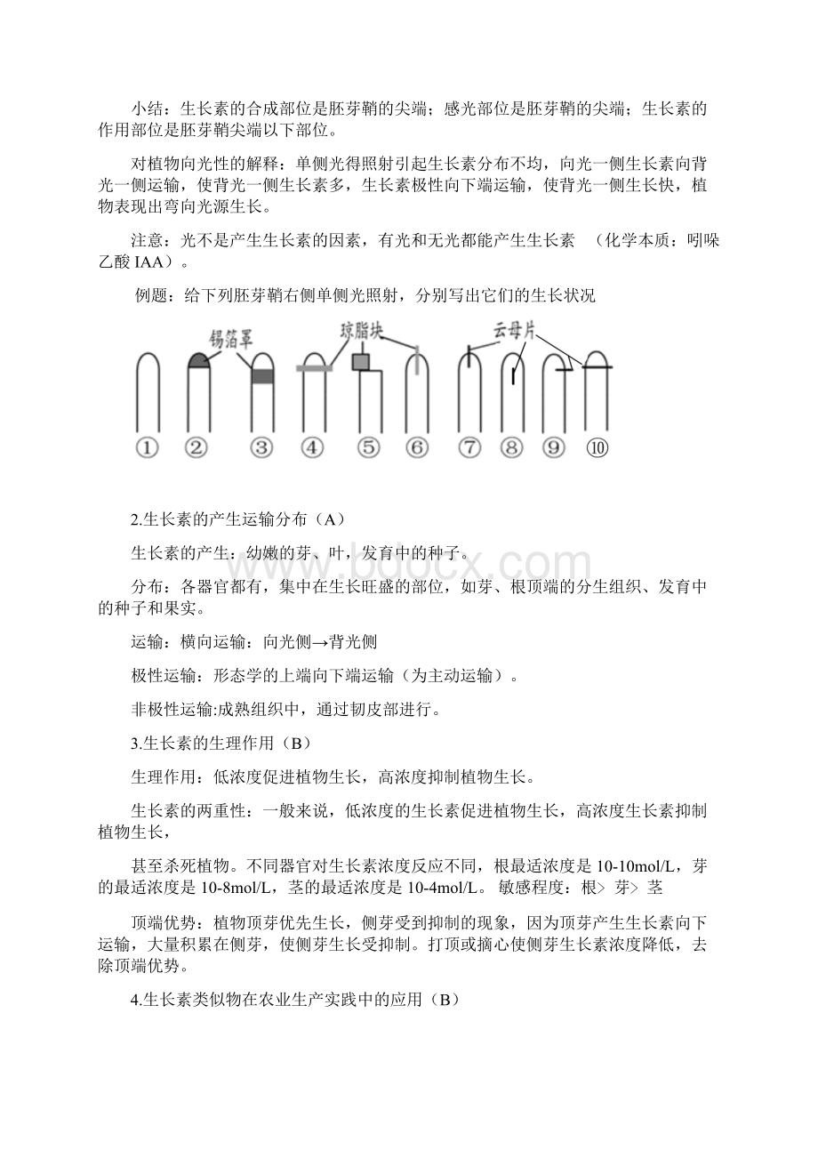 江苏省普通高中生物学业水平测试提纲必修三Word下载.docx_第3页