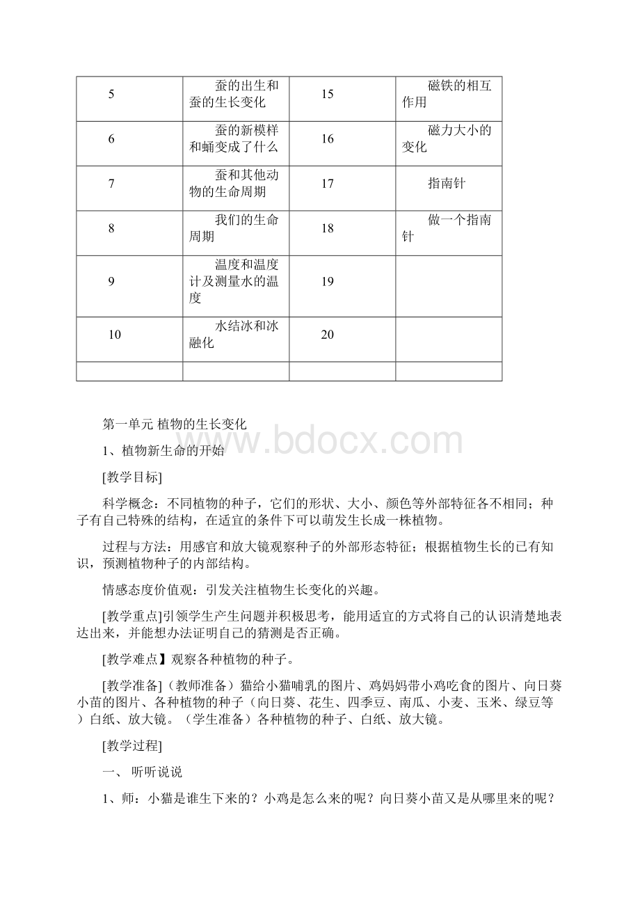 教科版三年级科学下册教案全Word文档格式.docx_第3页