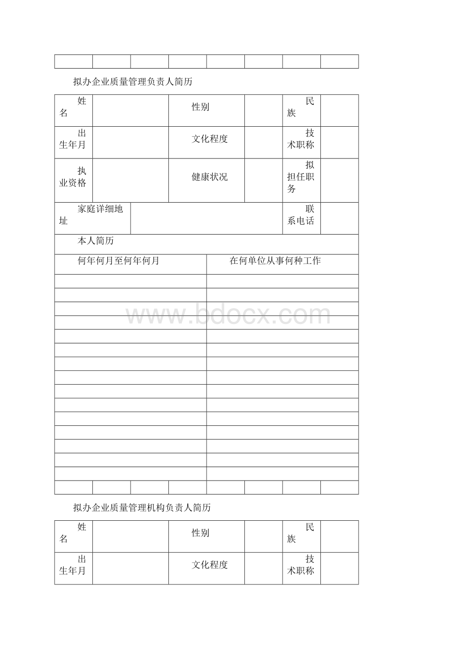 药 品 批 发 企 业 申 办 材 料 式 样.docx_第3页