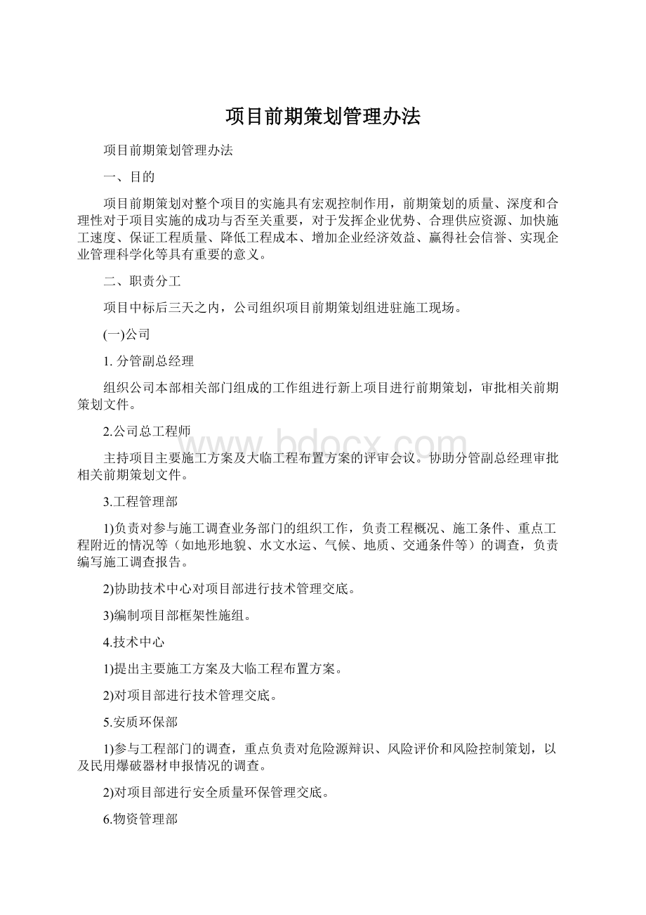 项目前期策划管理办法.docx_第1页