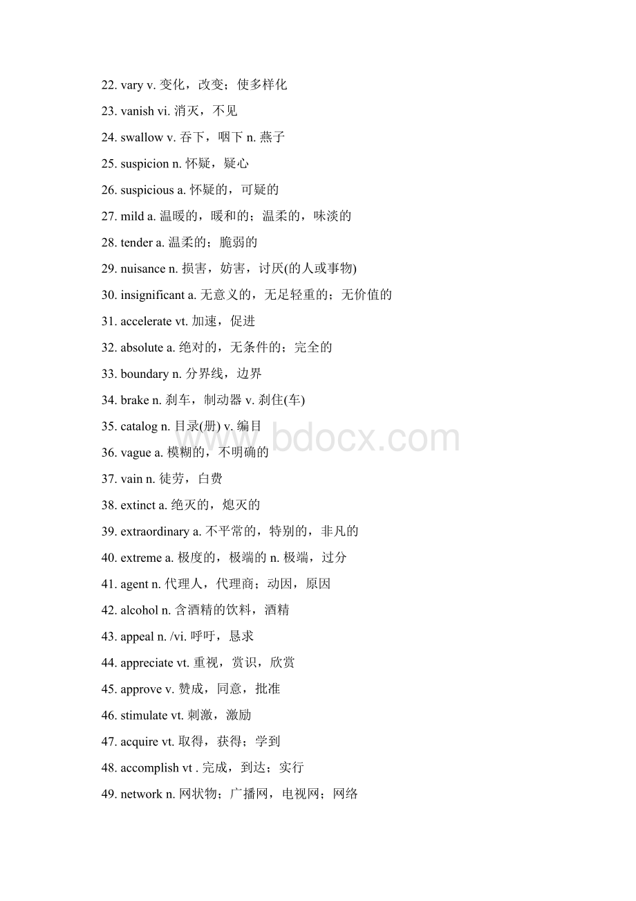 英语四级核心必备700次Word文档下载推荐.docx_第2页