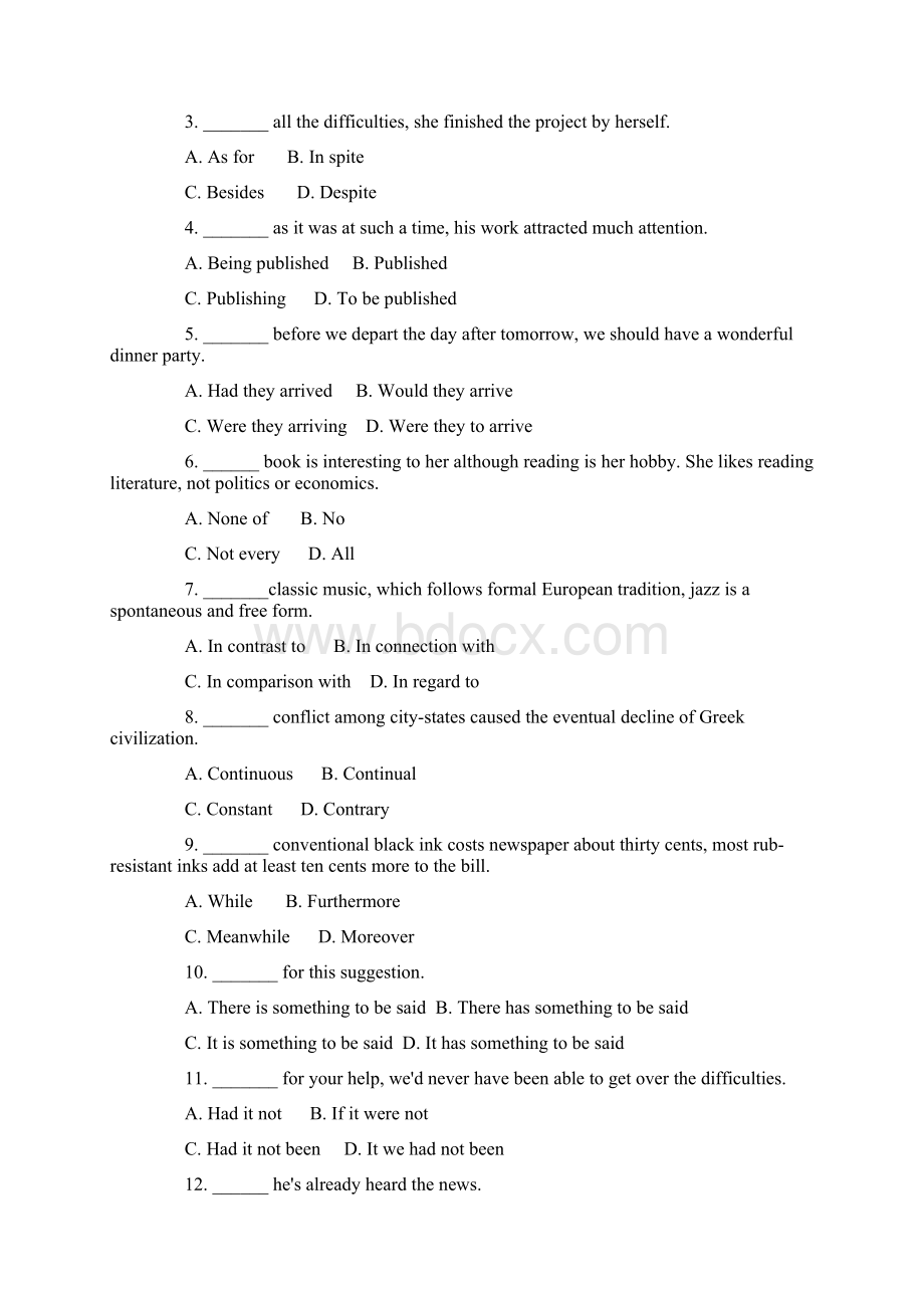 学位英语词汇练习附答案详细解析Word文件下载.docx_第2页