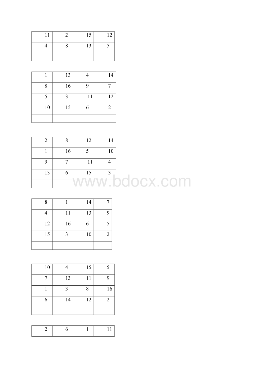 最新舒尔特表专注力培训可直接打印Word文档下载推荐.docx_第2页